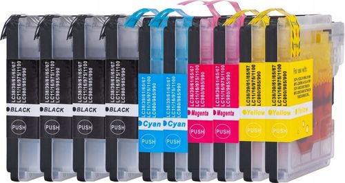 TUSZE DO DRUKARKI BROTHER DCP-J125 DCP-J315W LC985 na Arena.pl