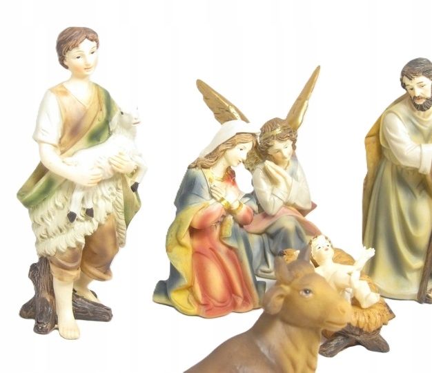 CUDOWNE Figurki do Szopki KOLOROWE, 11-części - maks. 7,0cm wysokie zdjęcie 7