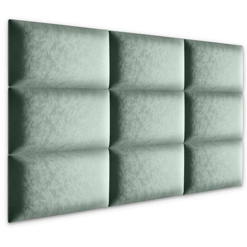 PANELE TAPICEROWANE ŚCIENNE MIĘTOWE WEZGŁOWIE 3D 40cm x 30cm na Arena.pl
