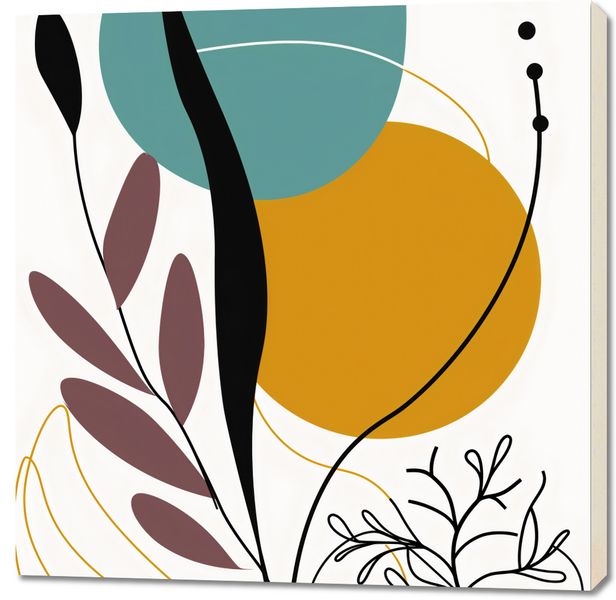 Obraz 100x100cm Akwarelowe Przebudzenie zdjęcie 1