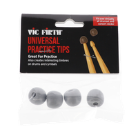 Gumowe nakładki ćwiczeniowe na pałki pałeczki perkusyjne Vic Firth UPT Grey
