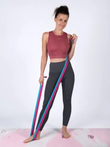 Pasek do jogi klasy Premium, Taśma z Certyfikatem OEKO-TEX, Stal Nierdzewna na Arena.pl