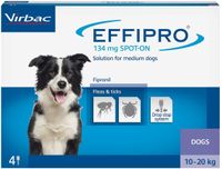 effipro  spot-on pies m 10-20 kg (pipeta 4 x 1,34ml)