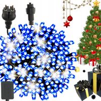 LAMPKI CHOINKOWE KOLOR NIEBIESKI 300 LED + FLASH GRUPY KABEL
