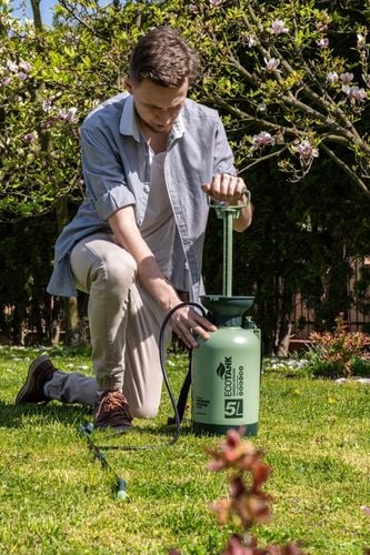 RĘCZNY OPRYSKIWACZ CIŚNIENIOWY DUŻY POJEMNOŚĆ 5L REGULACJA DYSZY LANCA na Arena.pl