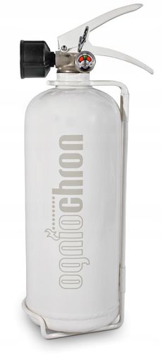 GAŚNICA DOMOWA KUCHENNA Z MANOMETREM OGNIOCHRON BIAŁA 2L MANOMETR UCHWYT na Arena.pl