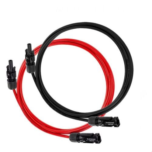 PRZEDŁUŻACZ KABLI SOLARNYCH 2x2m 6mm2 + KONEKTORY na Arena.pl