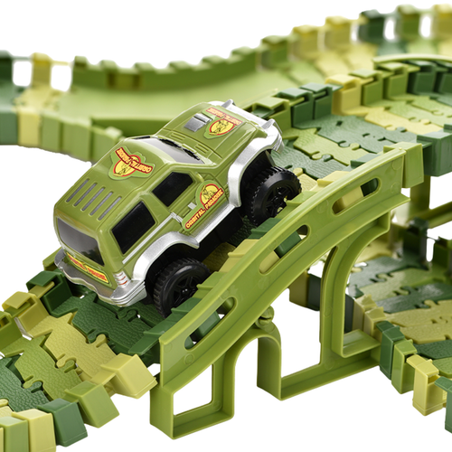 Mega Tor Wyścigowy XXXL Dinozaur Dino Park Figurki Trex Autko Pętla Akcesor na Arena.pl