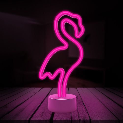 Neon na podstawce LED FLAMING różowy USB-C FSC-11 Forever Light na Arena.pl