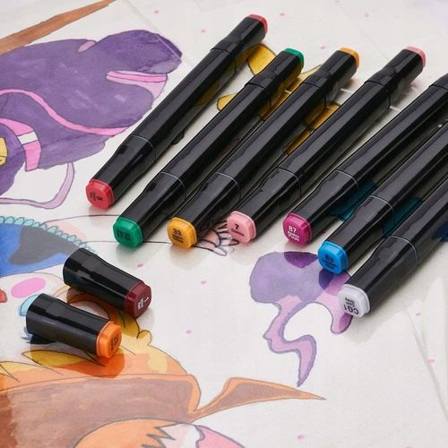 MARKERY ALKOHOLOWE 168 SZT Flamastry Mazaki Pisaki Dwustronne Pro + TORBA na Arena.pl