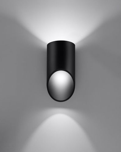 Kinkiet LAMPA ścienna SL.0113 metalowa OPRAWA tuba czarna na Arena.pl