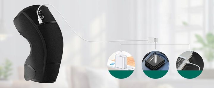 MASAŻER STABILIZATOR KOLANA ŁOKCIA BARKU GRZEJĄCY, Grafen zdjęcie 11