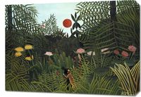 Obraz 70x50cm Virgin Forest, Rousseau Vintage do Salonu