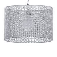 Lampa wisząca metalowa szara MEZEN