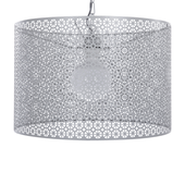 Lampa wisząca metalowa szara MEZEN