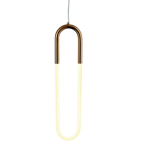 Lampa wisząca U-SHAPE mosiądz 60 cm na Arena.pl