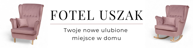 Różowy Fotel Uszak + Poduszka GRATIS