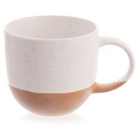 Kubek Ceramiczny do Kawy Herbaty Napojów Ciepłych Zimnych Biały 290 ml