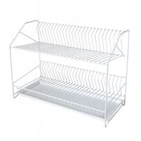 SUSZARKA DO NACZYŃ DWUPOZIOMOWA OCIEKACZ BIAŁY SUSZARKA STOJĄCA BIAŁA DUŻA