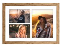 Ramka na 3 zdjęcia Hekla 30x40x3 MDF galeria  naturalny 1szt.