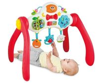 Stojak stoliczek edukacyjny mini siłownia grzechotka sensoryczne rozwój