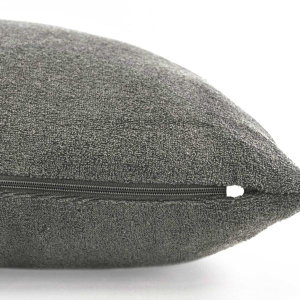 Poszewka frotte jednobarwna 40x40 Darymex szara zdjęcie 2