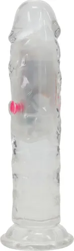 realrock led wibrujący model prosty 15 cm transparentny na Arena.pl