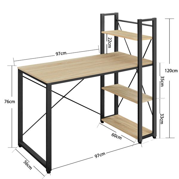 Biurko Komputerowe - sonoma - LWD048B11 zdjęcie 3