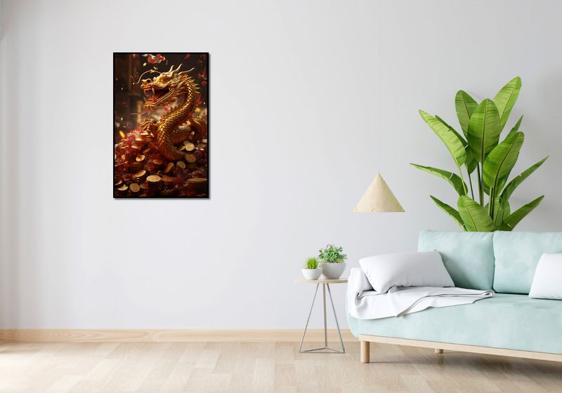 Plakat 56,6x86,4cm Smok Bogactwa zdjęcie 4