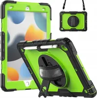 Etui do iPad 9/8/7 10.2" z Podstawką i Paskiem na Ramię Zielone