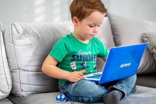 KINDERPLAY LAPTOP DLA DZIECI EDUKACYJNY DO NAUKI LITEREK LICZENIA 120 OPCJI na Arena.pl