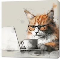 Obraz 100x100cm Nie przed Kawusią