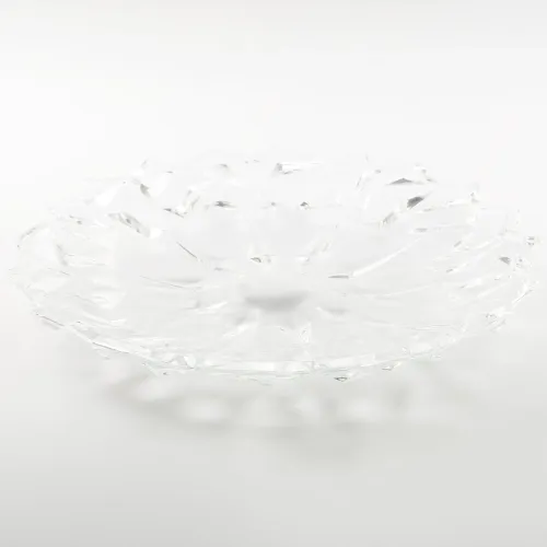 OWOCARKA KRYSZTAŁOWA 33,5CM ELEGANCKA MISA NA OWOCE NOWOCZESNA WZORZYSTA na Arena.pl