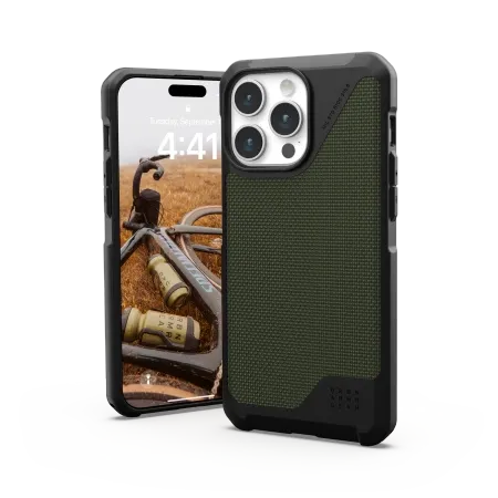 Etui UAG Metropolis LT MagSafe do iPhone 15 Pro Max - zielony kevlar na Arena.pl