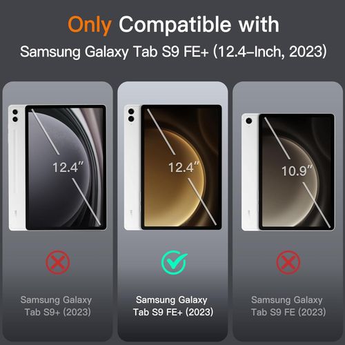 JETech Etui do Samsung Galaxy Tab S9 FE+ 12.4 cala Beżowe na Arena.pl