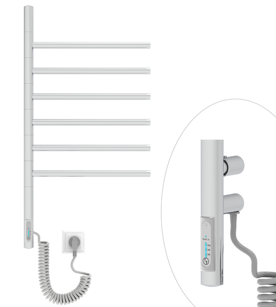 ELNA Grzejnik łazienkowy elektryczny Wertykal 6 Stal nierdzewna zdjęcie 1