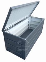 Skrzynia ogrodowa metalowa kufer 150x60x70cm  antracyt ID524