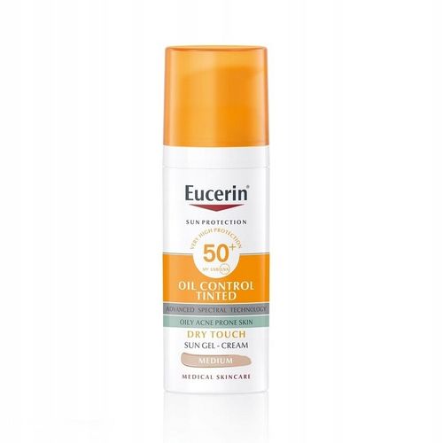 Eucerin Sun Oil Control Tinted SPF 50+ Kremowy żel do opalania 50 ml na Arena.pl