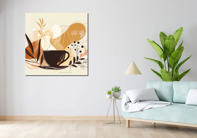 Obraz 100x100cm Aromatyczna Przerwa zdjęcie 2