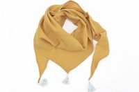 Chusta muślinowa pod szyję dla dzieci chwosty miodowa S