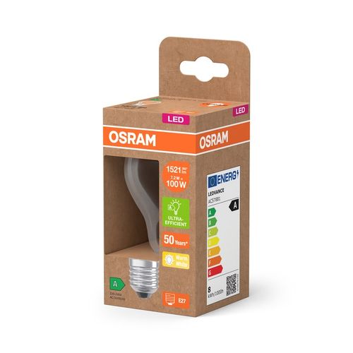 Żarówka LED A60 E27 7,2W = 100W 1521lm 2700K FILAMENT 212lm/W Klasa A na Arena.pl