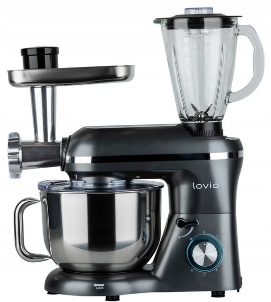 Robot kuchenny mikser planetarny blender kielichowy maszynka do mięsa LOVIO zdjęcie 10