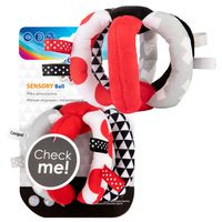 CANPOL Pluszowa piłka kontrastowa SENSORY TOYS