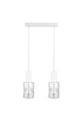 Lampa wisząca 2xE27 CROSS WHITE