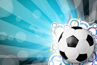 FOTOTAPETA Piłka Nożna piłkarska błękitne 360x240