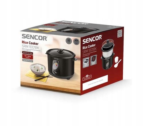 Ryżowar Sencor SRM 1001BK Garnek elektryczny 400W 1L Czarny na Arena.pl