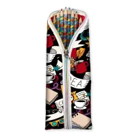 Piórnik Grafika – Ciekawe Etui na kredki dla dziewczynki