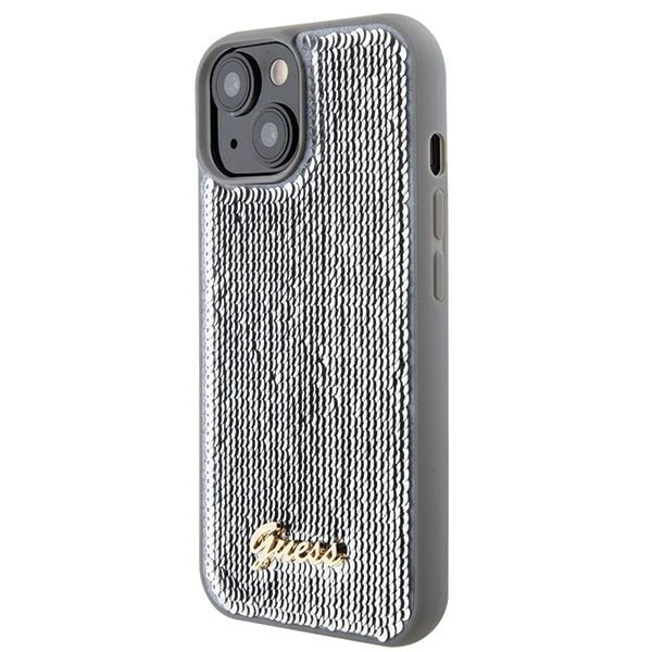 Etui Guess do iPhone 15, iPhone 14, iPhone 13, Srebrny zdjęcie 2