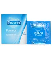 Prezerwatywy prążkowane Pasante Passion 3szt.