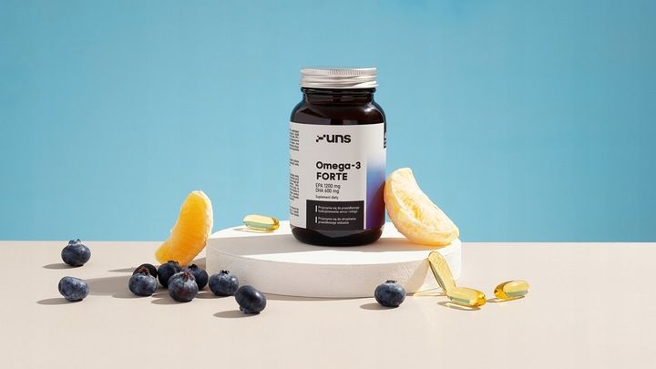 UNS OMEGA 3 FORTE + VIT E. 60 KAPS. ZDROWE SERCE zdjęcie 3